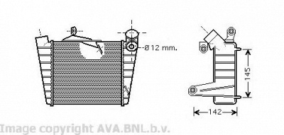 AVA QUALITY COOLING vw4213 -  Интеркулер